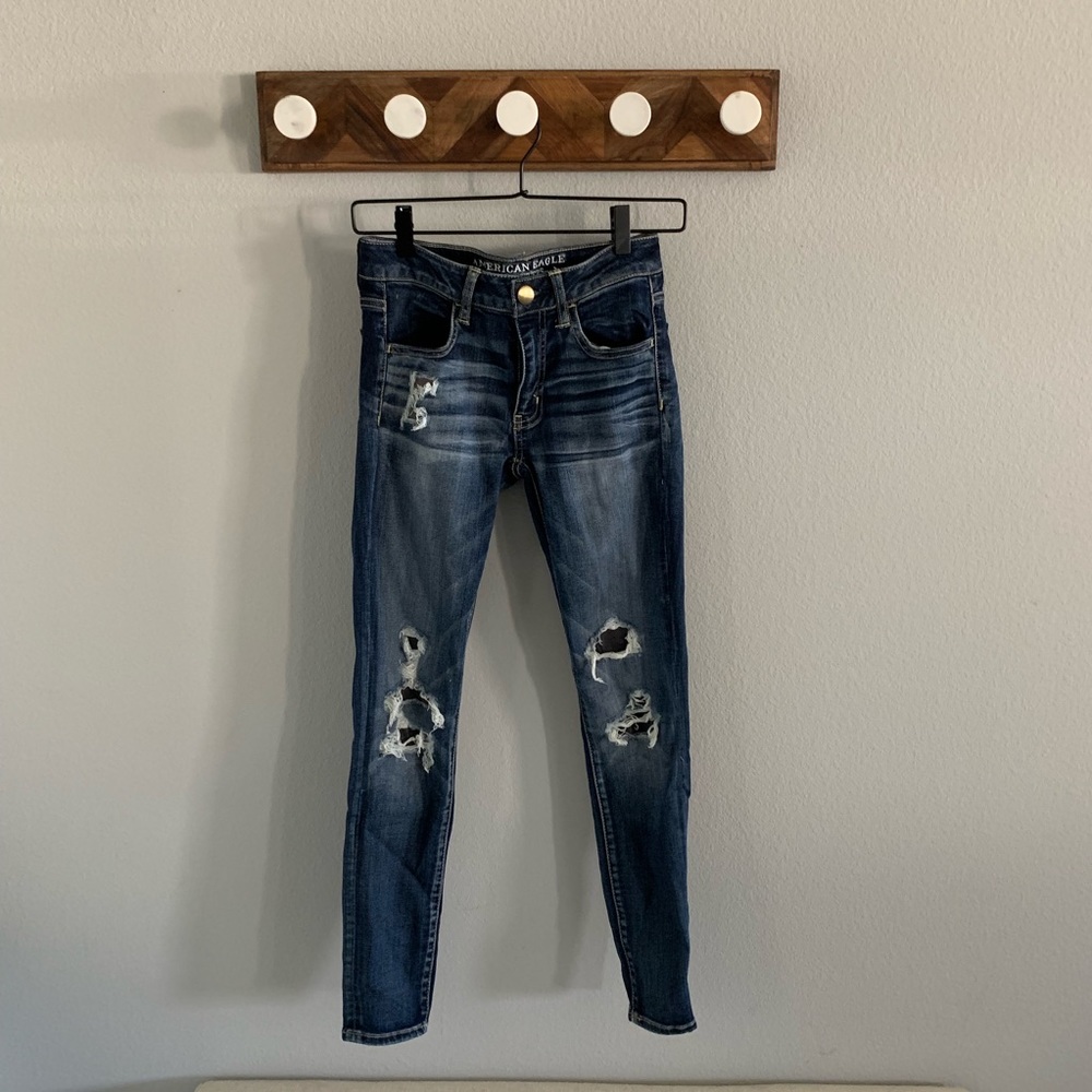 American Eagle Distressed Jeggings